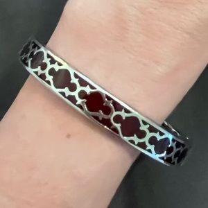 AHC Harmony Bracelet; translucent rust and silver